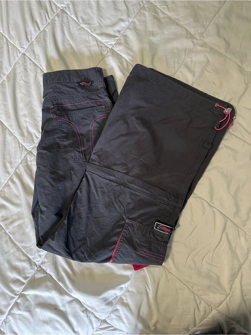 Vintage Kik Girl cargo raver pants